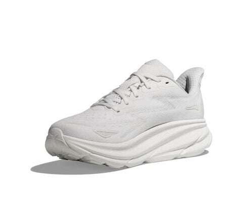 Clifton 9 - Womens - White / White Athletic Hoka 