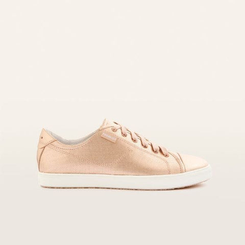Nat III - Rose Gold Punched Sneakers Frankie4 