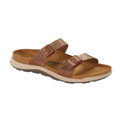 Sierra Cross Town Arctic Waxy Leather (Regular width) - Ginger Brown Slides Birkenstock 