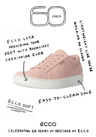 Soft 60 Sneakers - Womens - Silver Pink Sneakers ECCO 