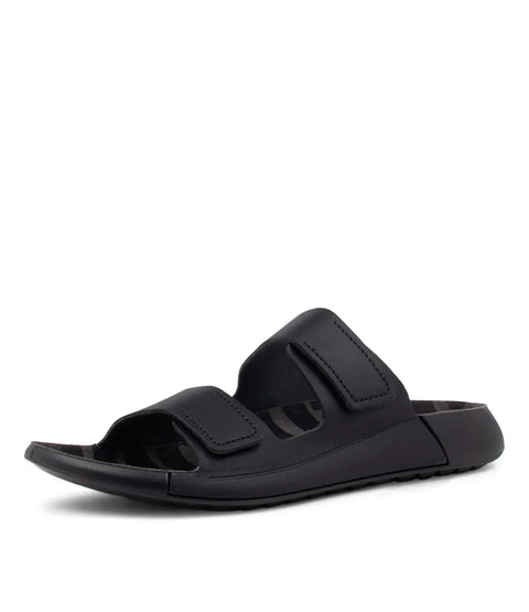 2nd Cozmo Slide - Mens - Black Slides ECCO 