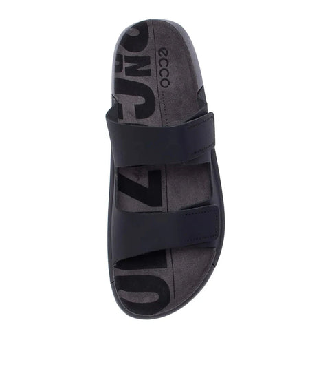 2nd Cozmo Slide - Mens - Black Slides ECCO 