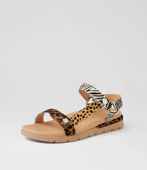 Adiela XR - Womens - Tan / Leopard Sandals ZIERA 