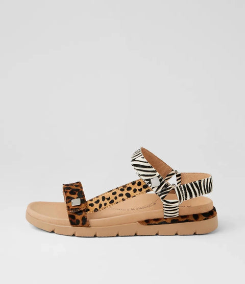 Adiela XR - Womens - Tan / Leopard Sandals ZIERA 