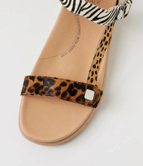 Adiela XR - Womens - Tan / Leopard Sandals ZIERA 