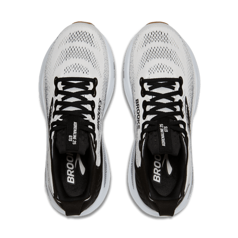 Adrenaline GTS 25 - Mens - White / Black - WIDE Athletic BROOKS 