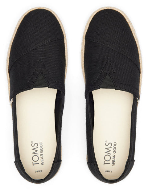 Alpargarta Rope 2.0 - Womens - Black Slip On Toms 