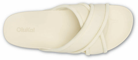 Ani - Womens - White Sand Slides OLUKAI 