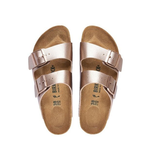 Arizona Birko-Flor (Regular Width) - Copper Slides Birkenstock 