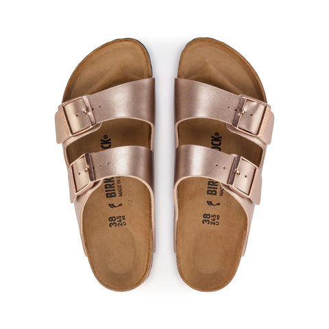 Arizona Birko-Flor (Regular Width) - Copper Slides Birkenstock 