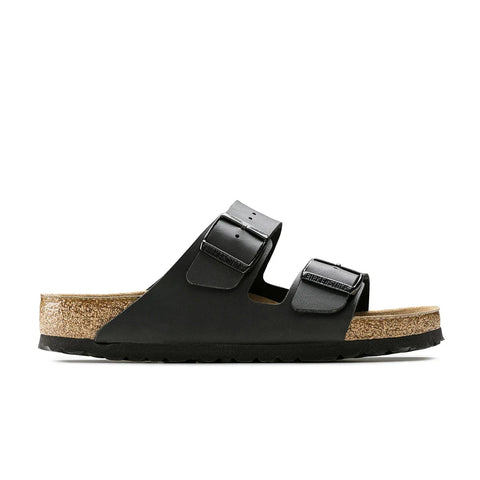 Arizona Birko-Flor (Regular Width) Soft Footbed - Black Slides Birkenstock 