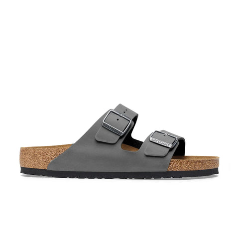Arizona Oiled Leather (Regular Width) Soft Footbed - Iron Slides Birkenstock 