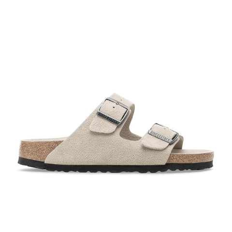 Arizona SFB Suede Leather (Regular Width) - Oyster Tonal Slides Birkenstock 