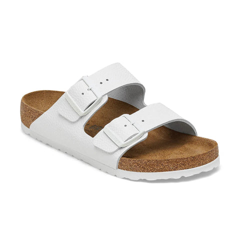 Arizona Smooth Leather (Regular Width) - White Slides Birkenstock 