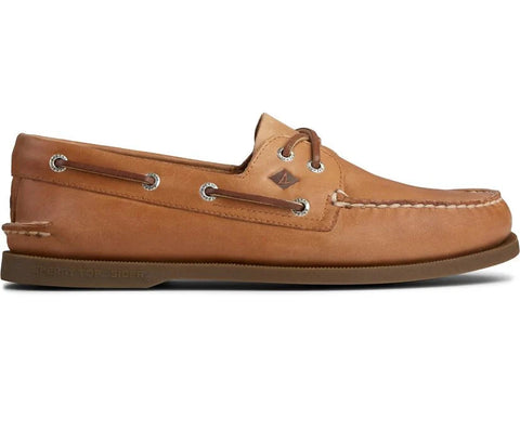 Authentic Original 2- Eye Leather - Wide - Sahara Boat Sperry 