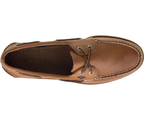 Authentic Original 2- Eye Leather - Wide - Sahara Boat Sperry 