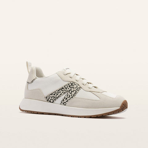 Axel II - Womens - White/Leopard Print Sneakers Frankie4 