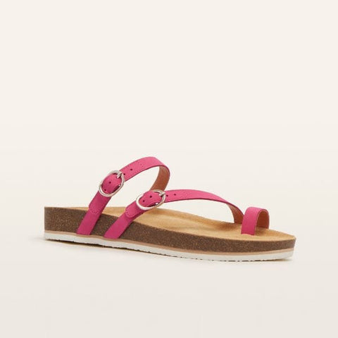 Blake - Hot Pink Nubuck Slides Frankie4 