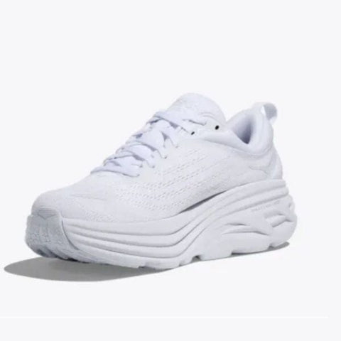 Bondi 8 - Womens - (Wide) White / White Athletic Hoka 