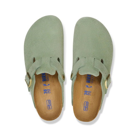 Boston SFB Green Tea Suede Lthr - Regular Green Tea Suede 35 Sandals Birkenstock 