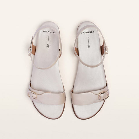 Bree - Womens - Warm Pearl Tumbled Sandals Frankie4 