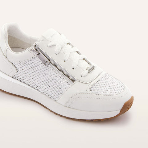 Brooklyn III Mesh - Womens - White/Silver Sneakers Frankie4 