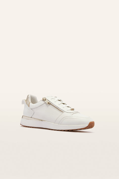 Brooklyn III - Womens - White/Gold Sneakers Frankie4 