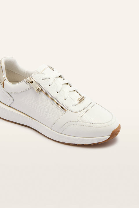 Brooklyn III - Womens - White/Gold Sneakers Frankie4 