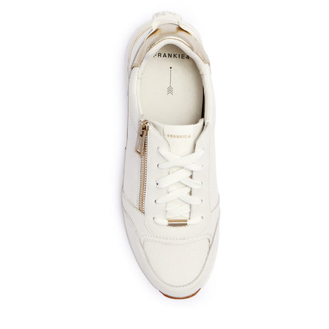 Brooklyn III - Womens - White/Gold Sneakers Frankie4 