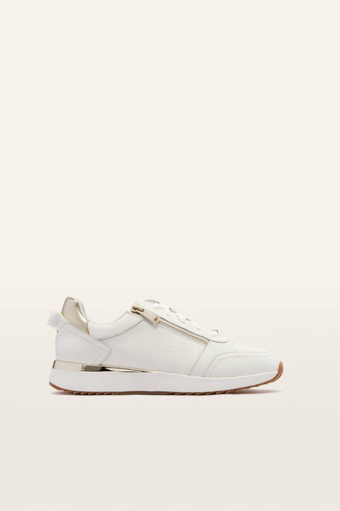 Brooklyn III - Womens - White/Gold Sneakers Frankie4 