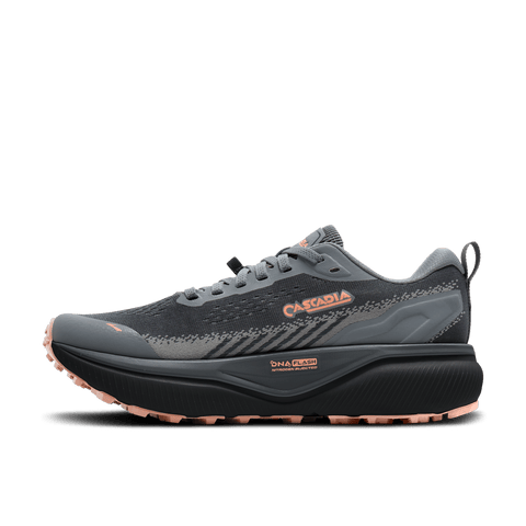 Cascadia 20 - Womens - Grey / Peach Athletic BROOKS 