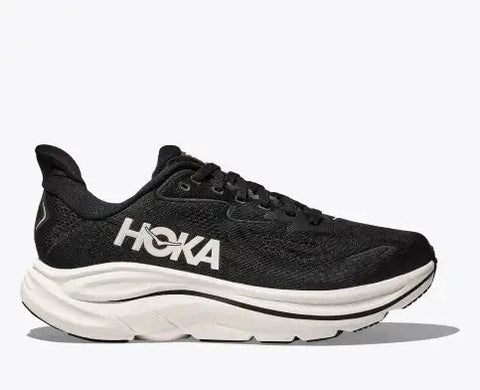 Clifton 10 - Mens - Black/White - Wide Athletic Hoka 