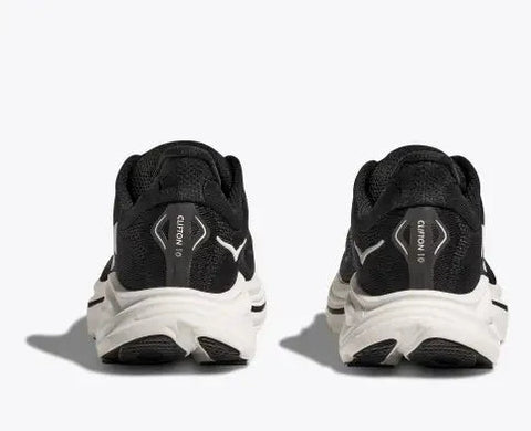 Clifton 10 - Mens - Black/White - Wide Athletic Hoka 
