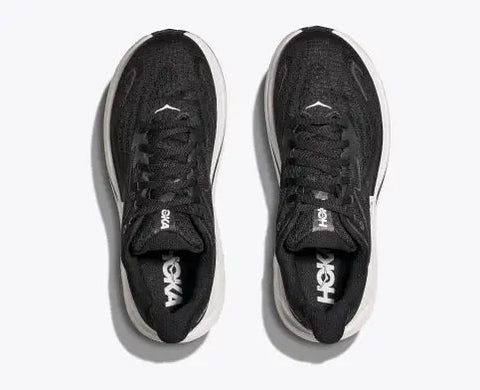 Clifton 10 - Mens - Black/White - Wide Athletic Hoka 