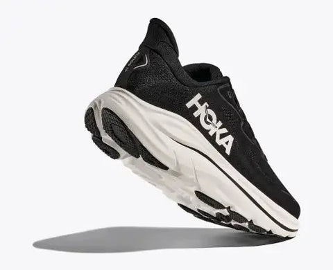 Clifton 10 - Mens - Black/White - Wide Athletic Hoka 