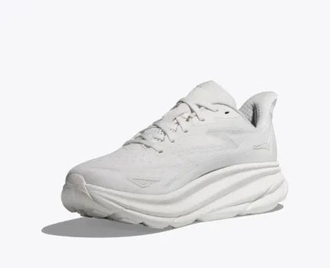 CLIFTON 9 WIDE (D) - WOMENS - WHITE Athletic Hoka 