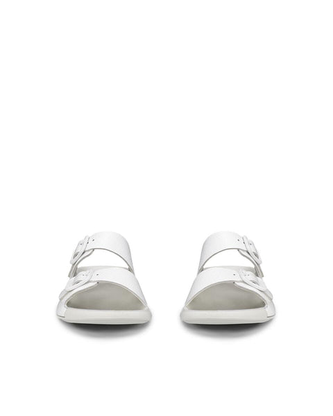 Cozmo Buckle - Womens - Bright White Slides ECCO 
