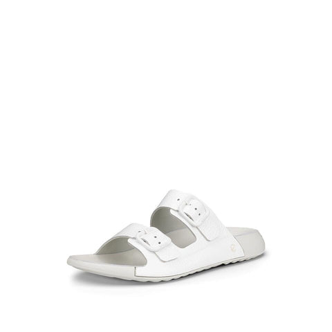 Cozmo Buckle - Womens - Bright White Slides ECCO 