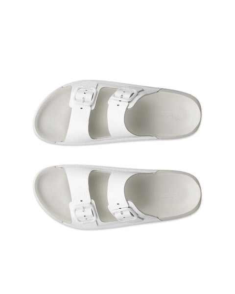 Cozmo Buckle - Womens - Bright White Slides ECCO 