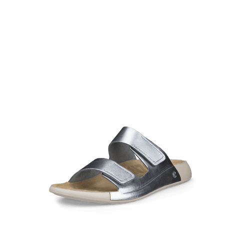 Cozmo - Womens - Pure Silver Slides ECCO 