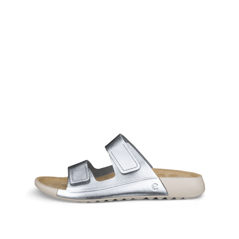 Cozmo - Womens - Pure Silver Slides ECCO 