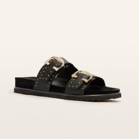 Deon - Black Stud Slides Frankie4 