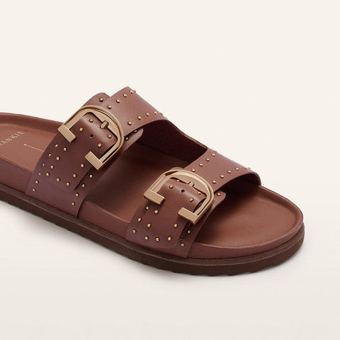 Deon - Womens - Rich Tan Stud Sandals Frankie4 