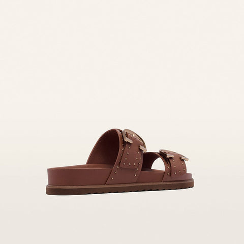 Deon - Womens - Rich Tan Stud Sandals Frankie4 