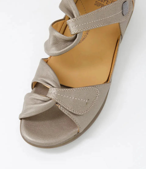 Doxie - Womens - Metallic Taupe Sandals ZIERA 
