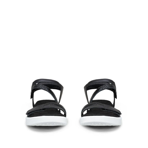 Ecco Soft Sandal 3 Strap - Womens - Black Sandals ECCO 