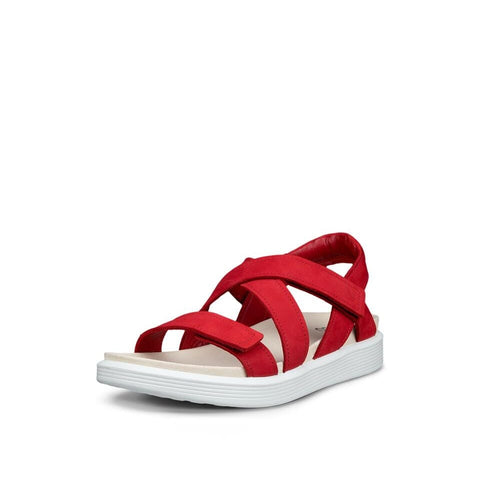 Ecco Soft Sandal 3 Strap - Womens - Chili Red Sandals ECCO 