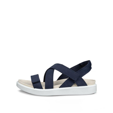 Ecco Soft Sandal 3 Strap - Womens - Marine Sandals ECCO 
