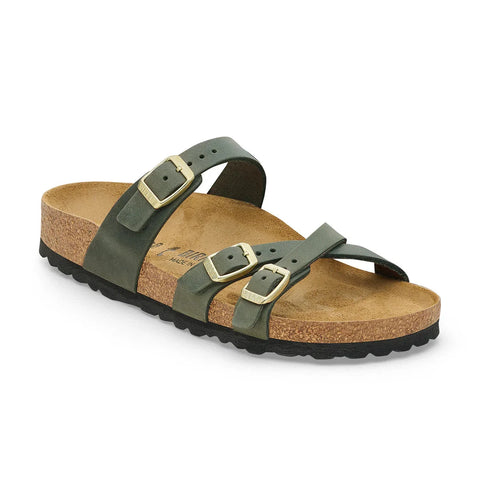 Franca Thyme Oiled Leather - Regular Slides Birkenstock 