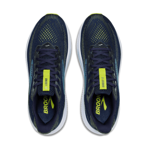 Ghost 17 - Mens - Peacoat/Lime - Wide Athletic BROOKS 